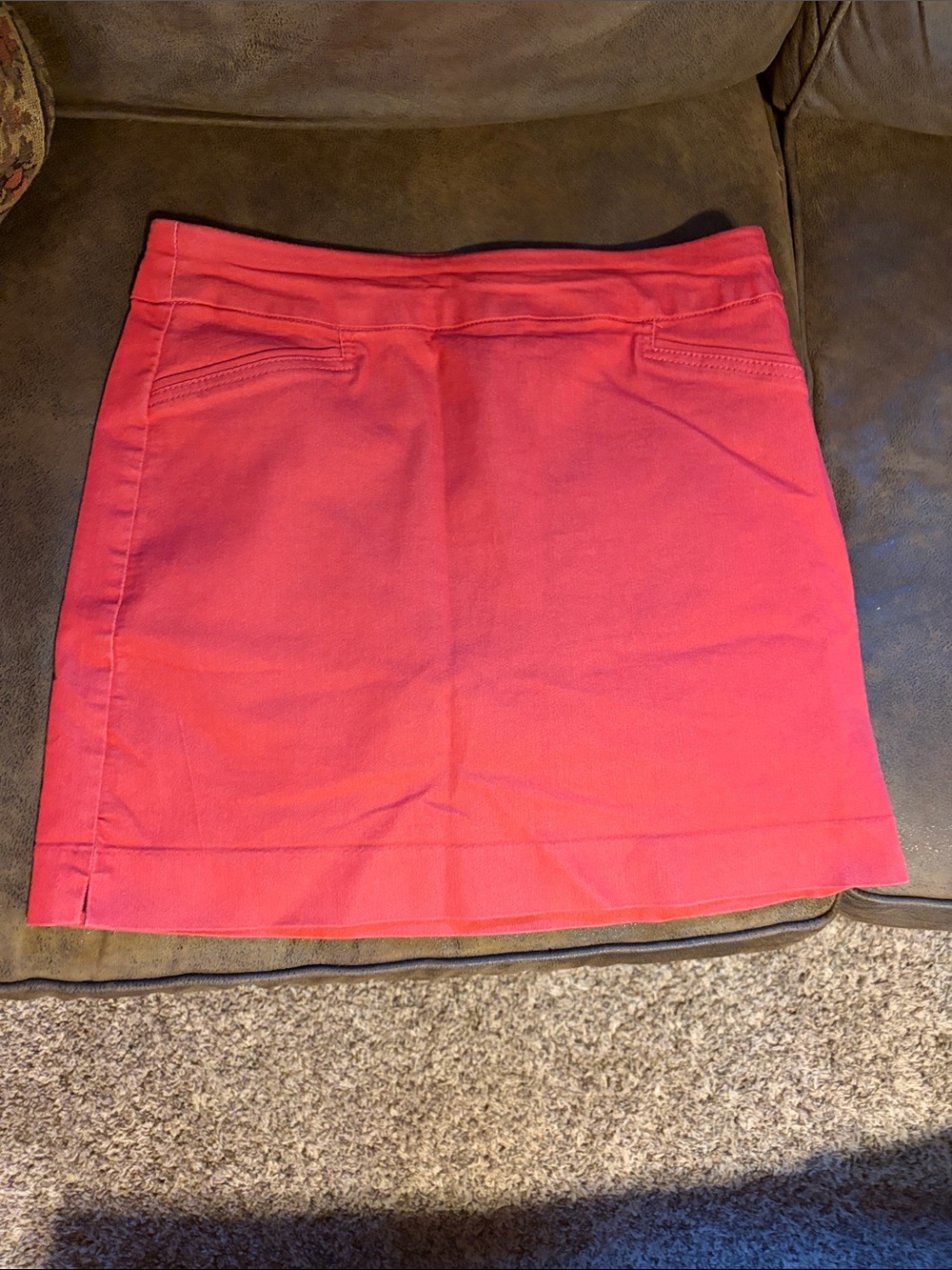 croft & barrow Coral Pink Mini Skirt